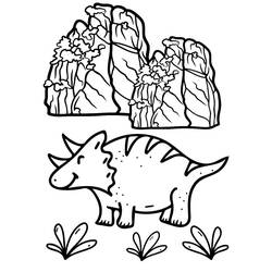 Dessin à colorier: Tricératops (Animaux préhistoriques) #211958 - Coloriages à Imprimer Gratuits