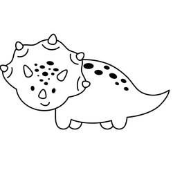 Dessin à colorier: Tricératops (Animaux préhistoriques) #211960 - Coloriages à Imprimer Gratuits