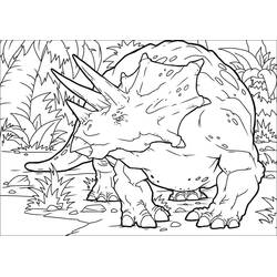 Dessin à colorier: Tricératops (Animaux préhistoriques) #211962 - Coloriages à Imprimer Gratuits