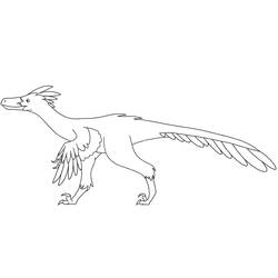 Dessin à colorier: Vélociraptor (Animaux préhistoriques) #214483 - Coloriages à Imprimer Gratuits