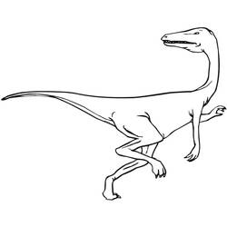 Dessin à colorier: Vélociraptor (Animaux préhistoriques) #214487 - Coloriages à Imprimer Gratuits