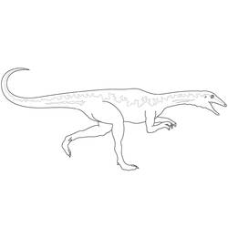 Dessin à colorier: Vélociraptor (Animaux préhistoriques) #214493 - Coloriages à Imprimer Gratuits