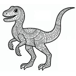 Dessin à colorier: Vélociraptor (Animaux préhistoriques) #214497 - Coloriages à Imprimer Gratuits