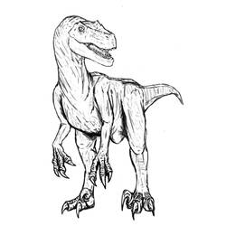 Dessin à colorier: Vélociraptor (Animaux préhistoriques) #214498 - Coloriages à Imprimer Gratuits