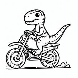 Dessin à colorier: Vélociraptor (Animaux préhistoriques) #214504 - Coloriages à Imprimer Gratuits