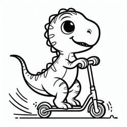 Dessin à colorier: Vélociraptor (Animaux préhistoriques) #214506 - Coloriages à Imprimer Gratuits