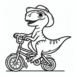 Dessin à colorier: Vélociraptor (Animaux préhistoriques) #214507 - Coloriages à Imprimer Gratuits