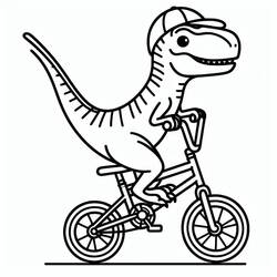 Dessin à colorier: Vélociraptor (Animaux préhistoriques) #214508 - Coloriages à Imprimer Gratuits