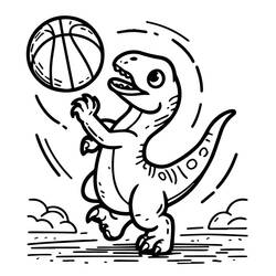Dessin à colorier: Vélociraptor (Animaux préhistoriques) #214509 - Coloriages à Imprimer Gratuits