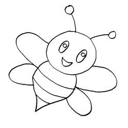 Coloriage Abeille (Animaux) #184177 à imprimer et colorier