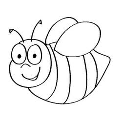 Coloriage Abeille (Animaux) #184178 à imprimer et colorier