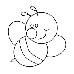 Coloriage Abeille (Animaux) #184182 à imprimer et colorier