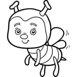 Coloriage Abeille (Animaux) #184186 à imprimer et colorier