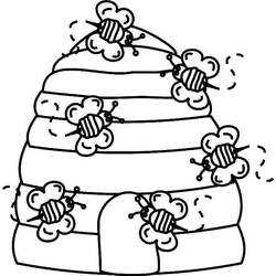 Coloriage Abeille (Animaux) #184190 à imprimer et colorier