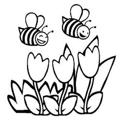 Coloriage Abeille (Animaux) #184191 à imprimer et colorier