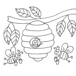 Coloriage Abeille (Animaux) #184193 à imprimer et colorier