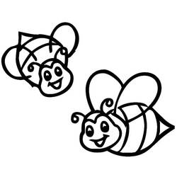 Coloriage Abeille (Animaux) #184194 à imprimer et colorier
