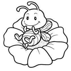 Coloriage Abeille (Animaux) #184201 à imprimer et colorier
