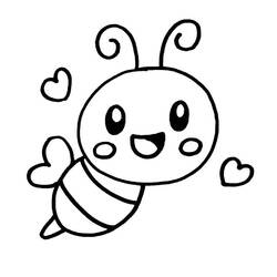 Coloriage Abeille (Animaux) #184205 à imprimer et colorier