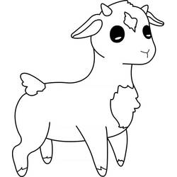 Dessin à colorier: Agneau (Animaux) #184259 - Coloriages à Imprimer Gratuits