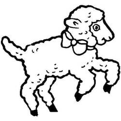 Dessin à colorier: Agneau (Animaux) #184262 - Coloriages à Imprimer Gratuits