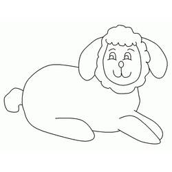 Dessin à colorier: Agneau (Animaux) #184264 - Coloriages à Imprimer Gratuits