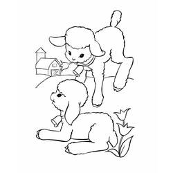 Dessin à colorier: Agneau (Animaux) #184277 - Coloriages à Imprimer Gratuits