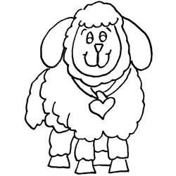 Dessin à colorier: Agneau (Animaux) #184285 - Coloriages à Imprimer Gratuits