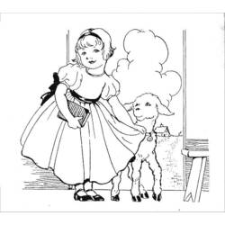 Dessin à colorier: Agneau (Animaux) #263 - Coloriages à Imprimer Gratuits