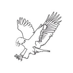 Coloriage Aigle (Animaux) #185153 à imprimer et colorier