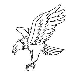 Coloriage Aigle (Animaux) #185164 à imprimer et colorier