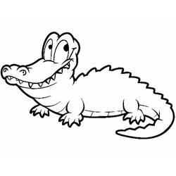 Coloriage Alligator (Animaux) #210188 à imprimer et colorier