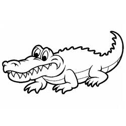 Coloriage Alligator (Animaux) #210196 à imprimer et colorier