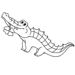 Coloriage Alligator (Animaux) #210200 à imprimer et colorier