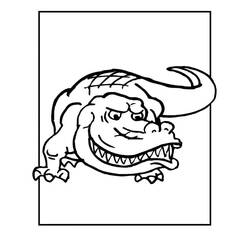 Coloriage Alligator (Animaux) #210202 à imprimer et colorier
