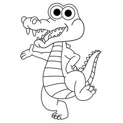 Coloriage Alligator (Animaux) #210209 à imprimer et colorier