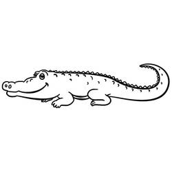 Coloriage Alligator (Animaux) #210221 à imprimer et colorier