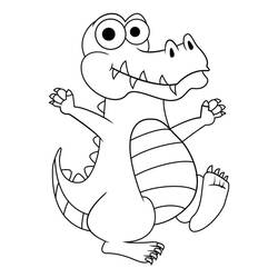 Coloriage Alligator (Animaux) #210225 à imprimer et colorier