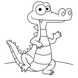 Coloriage Alligator (Animaux) #210226 à imprimer et colorier