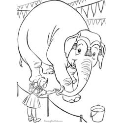 Dessin à colorier: Animaux de cirque (Animaux) #20910 - Coloriages à Imprimer Gratuits