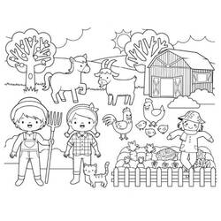 Coloriage Animaux de ferme (Animaux) #198089 à imprimer et colorier