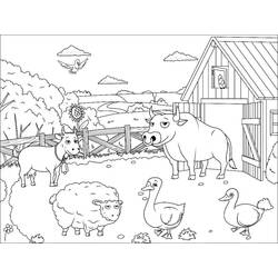 Coloriage Animaux de ferme (Animaux) #198091 à imprimer et colorier