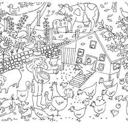 Coloriage Animaux de ferme (Animaux) #198096 à imprimer et colorier
