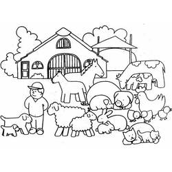 Coloriage Animaux de ferme (Animaux) #198100 à imprimer et colorier