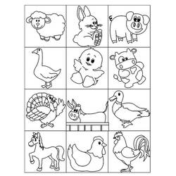 Coloriage Animaux de ferme (Animaux) #198103 à imprimer et colorier
