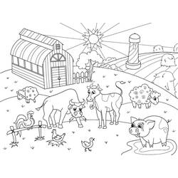 Coloriage Animaux de ferme (Animaux) #198107 à imprimer et colorier