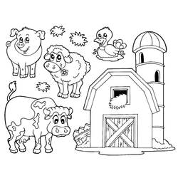 Coloriage Animaux de ferme (Animaux) #198108 à imprimer et colorier