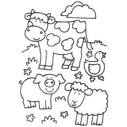 Coloriage Animaux de ferme (Animaux) #198110 à imprimer et colorier