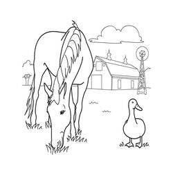 Coloriage Animaux de ferme (Animaux) #198114 à imprimer et colorier