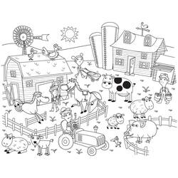 Coloriage Animaux de ferme (Animaux) #198124 à imprimer et colorier